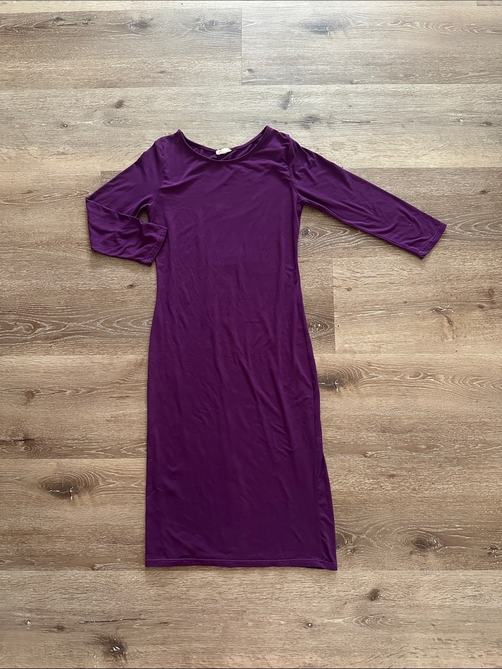 Yelete Plum Purple Midi Dress Super Sexy & Comfy